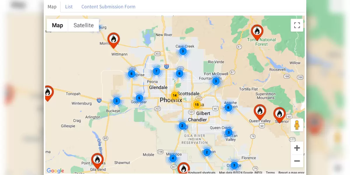 AEMS Central Region Map